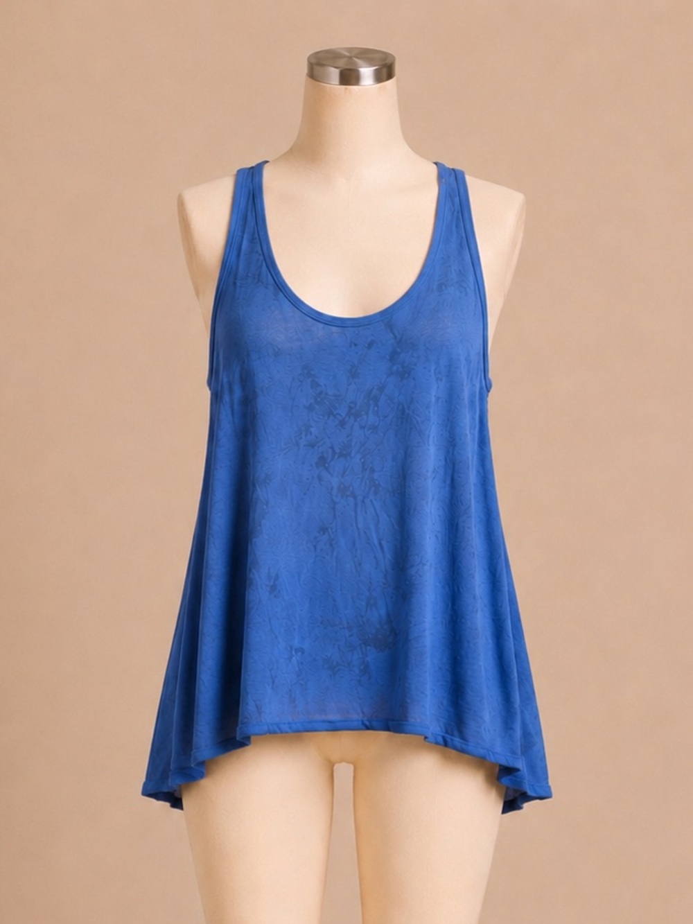 American Eagle Soft & Sexy Blue Swing Tank Top Medium High Low Hem